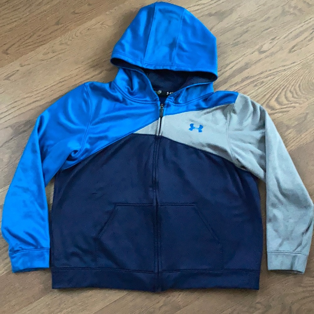 Under Armour Youth L zip front hoodie